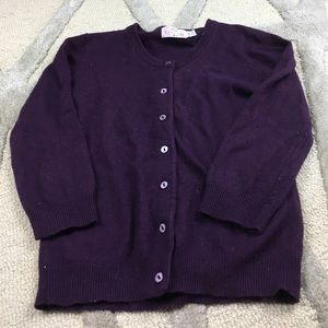 Tocca Deep Purple Cardigan Sweater